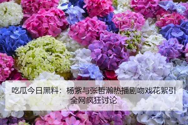 吃瓜今日黑料：杨紫与张哲瀚热播剧吻戏花絮引全网疯狂讨论